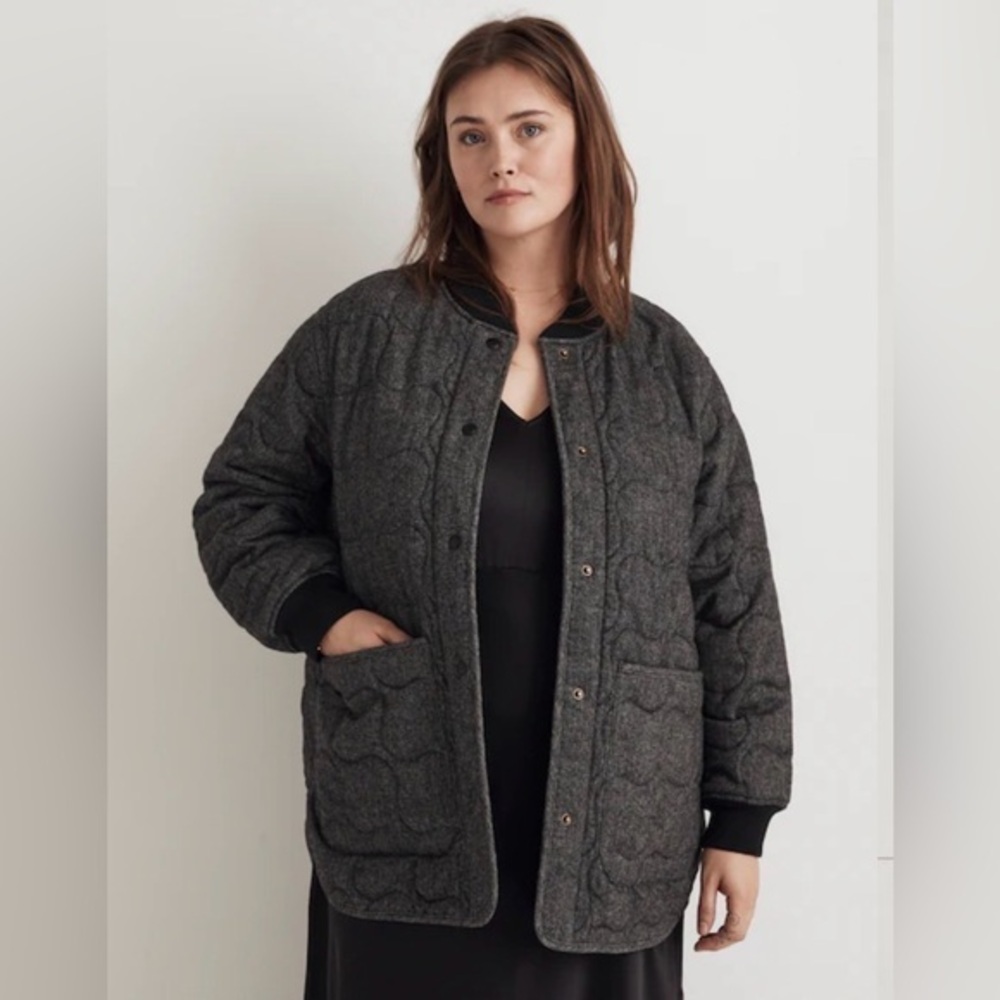 Madewell Quilted Oversized Bomber Jacket 3X NWT